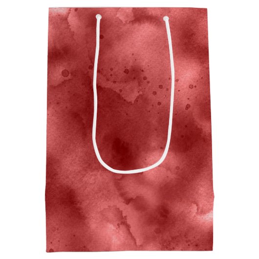 Rode Waterverf Medium Cadeauzakje (Achterkant)