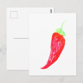 Rode Waterverf met handschildpadden Briefkaart (Voorkant / Achterkant)