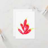 Rode Waterverf met handschildpadden Kaart (Voorkant / Achterkant in situ)