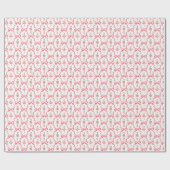 Rode Waterverf Notenkraker Kerst Wrapping Pape Cadeaupapier (Vlak)