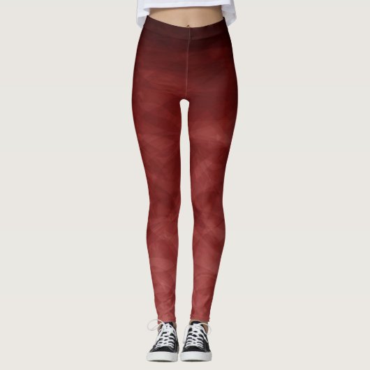 rode waterverf ombre leggings (Voorkant)