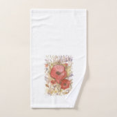 Rode waterverf papaver bad handdoek (Handdoek)
