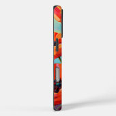 Rode waterverf papaver Case-Mate iPhone case (Achterkant / Rechts)