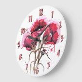 Rode Waterverf papaver Grote Klok (Hoek)