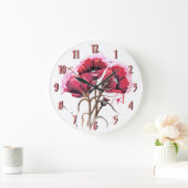 Rode Waterverf papaver Grote Klok (Huis)