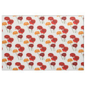 Rode waterverf papaver stof (Fat Quarter)