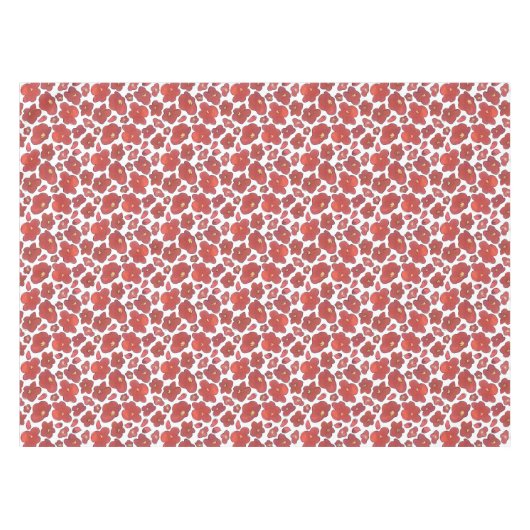 Rode Waterverf papaver Tafelkleed (Voorkant (Horizontaal))