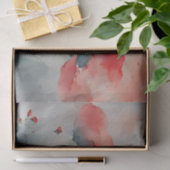 Rode Waterverf papaver Tissuepapier (Geschenk)