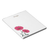 Rode Waterverf, pen en inktbommen Notitieblok (Schuin)