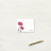 Rode Waterverf, pen en inktbommen Post-it® Notes (Op bureau)