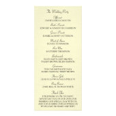 Rode Waterverf Poppies Bloemenbruiloft programma (Achterkant)