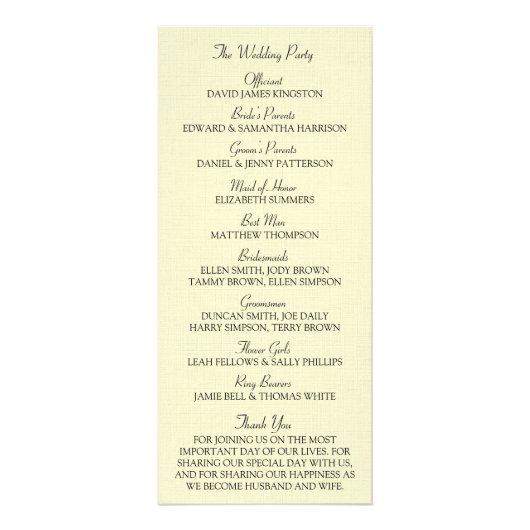 Rode Waterverf Poppies Bloemenbruiloft programma (Achterkant)