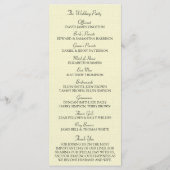 Rode Waterverf Poppies Floral Wedding Collectie Programmakaart (Achterkant)