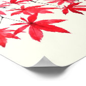 rode waterverf poster (Hoek)