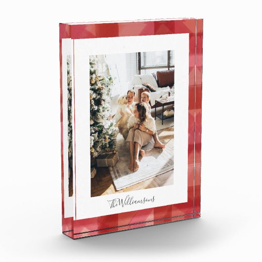 Rode Waterverf Pset Rustige kerst Fotoblokken (Links)