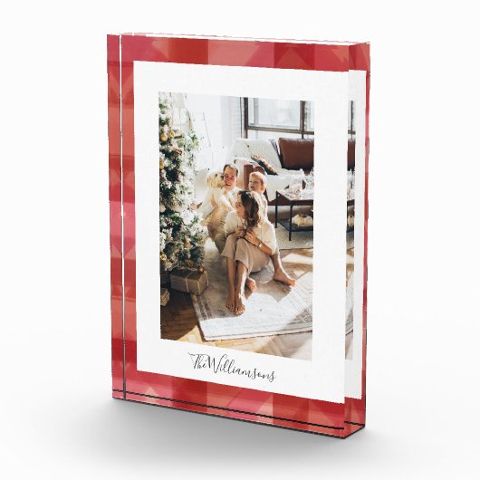 Rode Waterverf Pset Rustige kerst Fotoblokken (Rechts)