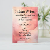 Rode Waterverf RSVP-kaarten Bedankkaart (Staand voorkant)