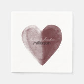 Rode Waterverf Servet (Voorkant)