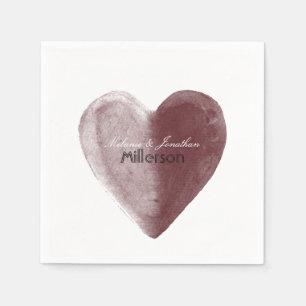 Rode Waterverf Servet