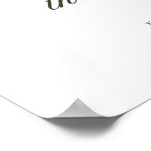 Rode Waterverf Stijl Poinsettia Krans Kerstmis Poster (Hoek)