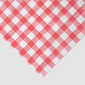 Rode Waterverf Stippen Gingham Tissuepapier (Detail)
