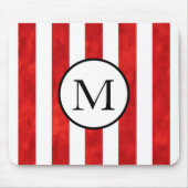 Rode Waterverf Stripes Muismat (Voorkant)