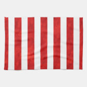 Rode Waterverf Stripes Theedoek (Horizontaal)