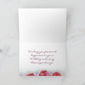 Rode Waterverf Tulpen Verjaardag Kaart (Binnen)