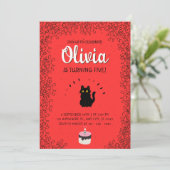 Rode Waterverf verjaardag Kaart (Staand voorkant)