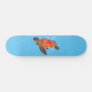 Rode Waterverf Zee Persoonlijk Skateboard