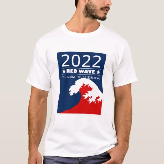 RODE WAVE VAN 2022 T-SHIRT (Voorkant)