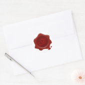 RODE WAX SEAL Monogram Ronde Sticker (Envelop)