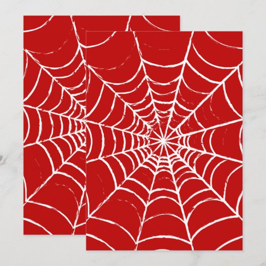 Rode web kaart (Voorkant / Achterkant)