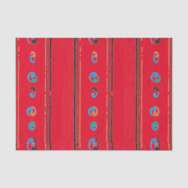 RODE WEEFSELPAPIER JAPANESE WOODBLOCK PRINT TISSUEPAPIER