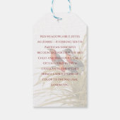 Rode weide cadeaulabel (Achterkant)