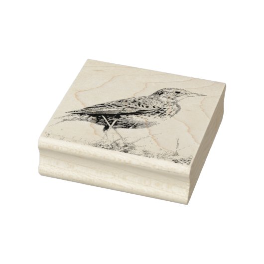 Rode Weidespreeuw Postzegel Rubberstempel (Stempel)