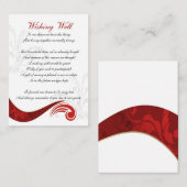 rode wenskaarten informatiekaartje (Voorkant / Achterkant)