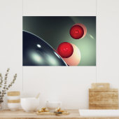 rode wereldbollen poster (Keuken)