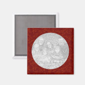 Rode wervelfoto Magnet-Sjabloon Magneet (Voorkant / Achterkant)