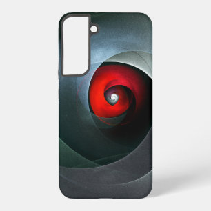 Rode werveling artistieke moderne abstracte kunstp samsung galaxy hoesje