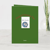 Rode werveling Magische kerstboomkaart Feestdagen Kaart (Achterkant)