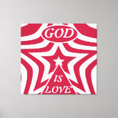 Rode Wervelpatroon Canvasprint: Ingewikkelde Kunst Canvas Afdruk (Voorkant)