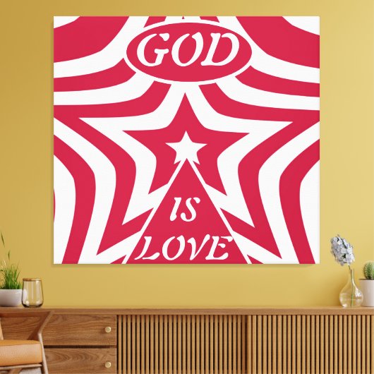 Rode Wervelpatroon Canvasprint: Ingewikkelde Kunst Canvas Afdruk (Insitu (Woonkamer))