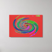 Rode wervelwind Fine Art Canvas Print (Voorkant)