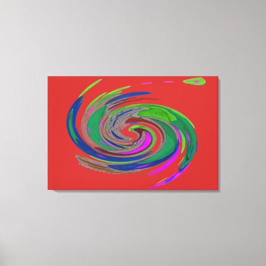 Rode wervelwind Fine Art Canvas Print (Voorkant)