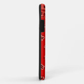 Rode western bandana sjaal stof wrap Case-Mate iPhone case (Achterkant/rechts)