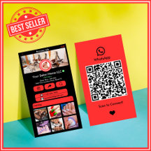 Rode WhatsApp Nagelstudio QR Sociale Media