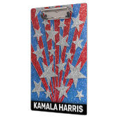 Rode White Blue Glitter-leraren Classroom Naam Klembord (Links)