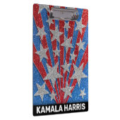 Rode White Blue Glitter-leraren Classroom Naam Klembord (Rechts)