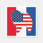 RODE WHITE EN CHOW-luiers Servet (Voorkant)